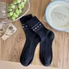 Calcetines Finos de Verano para Mujer, Caña Media con Borde de Burbujas y Encaje de Lazo, Calcetines Largos Estilo Dulce Coreano, Algodón Puro