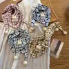 Cachecol para Bebê Outono/Inverno Novo Estilo Padrão Coração de Diamante Cachecol Triângulo de Camada Dupla para Meninos e Meninas, à Prova de Vento e Quente, Versão Coreana