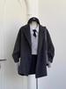 Abrigo Blazer Corto de Lana Marrón para Mujer, Nuevo Estilo Otoño e Invierno 2026, Chaqueta de Lana de Gama Alta para Figuras Petite, Estilo Coreano