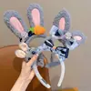 Diadema de Cabeza de Judy de Disney Diadema de Felpa de Conejo y Zanahoria Accesorios para el Cabello para Mujeres Foto en el Parque Zootopia