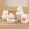Accesorios de Resina de Gato de Dibujos Animados Lindos Tridimensionales Pegamento de Crema DIY Pasador de Pelo Hecho a Mano Diadema Taza de Agua Flor para Zapatos Decoración