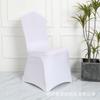 300g Tejido de Aire Elástico Slip-On Funda para Silla Hotel Banquetes Silla Funda de Una Pieza Blanca Mesa de Comedor y Taburete Funda Venta al por Mayor