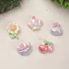 Acessórios de Resina DIY Desenho Animado, Presentes Galvanizados, Presilhas de Cabelo com Cola Creme, Capas de Celular, Fivelas de Sapato, Chaveiros, Pingentes