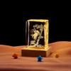 Songhe Yannian 3D 3D Laser Escavação Interna Cubo de Cristal Luminoso Decoração para Estudo Sala de Estar Presente para Amigos e Colegas