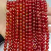 Venta al por mayor de Cuentas Redondas de Ágata Pulida Natural Accesorios para Pulseras DIY Cuentas Sueltas Cuentas Semi-Terminadas en Stock