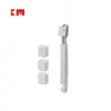 KM 1299 Cepillo de Esponja Nano con Mango Cepillo para Ranuras de Borde de Grifo de Baño Cepillo de Algodón de Limpieza Removible y Cambiable