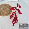 Fa Cai fruta vermelha simulação de frutas eucalipto Holly frutas anual Flor decoração para casa ornamentos Red Berry simulação flor atacado