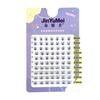 Pestañas Postizas Individuales de Pestañas Naturales Personalizadas, de Pestañas Distintivas, Grupo de Chicas Coreanas, Segmentadas en Forma de U, Juveniles, de Racimo Grande, Planas en Forma de V