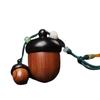 Pingente Chaveiro Pinha Bolota Madeira Rosa Preciosa Corrente para Celular Pingente de Bolsa Abertura Joia de Casal para Homens e Mulheres