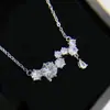 Serie japonesa Versa este es el colgante original de caramelo en polvo de cereza bañado en oro de 18 quilates diamante de circonita súper hada brillante collar venta al por mayor