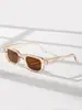 2025 Montura Cuadrada Moda Europea y Americana Gama Alta Poligonal Elegante Retro Sencillo Gafas Exclusivo Transfronterizo Mq923
