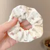 Goma para el pelo dulce floral estilo bosque para mujer, coleta suave y de alta gama estilo coreano, cuerda grande para el pelo, accesorio para el pelo de Ins, accesorio para la cabeza
