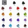 Lote de fábrica 7A de circonita blanca en forma de corazón, piedra desnuda, fondo puntiagudo artificial, circonita blanca en forma de corazón de amor, diamante CZ