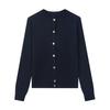 Ins Popular Ma's Marca de Moda Cárdigan Chaqueta Tejida Ajustada Clásico Pequeña Etiqueta Bordada Top para Niñas