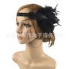 Chapéu de Pena Retrô Europeu e Americano Anos 1920 GATSBY Conjunto de Baile Acessórios de Cabelo de Pena Faixa de Cabeça GATSBY de Palco