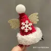 Gorro de Navidad rojo pasador para el pelo niños Niña niña pequeña pasador de Navidad clip accesorios para el pelo tocado Princesa bebé niña
