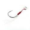 Anzol Assistido para Jigging 10# a 20# Anzol de Pesca Superdimensionado Vara de Pesca para Jigging Barco Isca para Jigging Linha de Pesca Linha Anzol de Jigging Equipamento