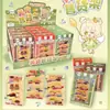Estante de exhibición de comida para armar, juguete de cocina de juego para niños, set de juego de comida en miniatura, decoraciones de comida realistas, escena en miniatura divertida