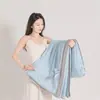 Colcha de verano de color sólido y dos tonos, colcha de seda helada para aire acondicionado, colcha de verano lavable para dormitorios de estudiantes, colcha de verano delgada