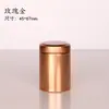 Pequeno Recipiente para Chá Estilo Japonês, Criativo e Elegante, Portátil para Casa e Viagem, Tamanho Pequeno, Caixa Metálica Mini Tangerina Verde