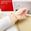 Pulsera de Oro Arena Vietnamita para Mujer, Pulsera de Cobre Francesa Retro Heritage, Retención de Color Duradera, Pulsera de Oro Simulado para Novia para Dos Generaciones de Felicidad