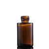Frasco conta-gotas de borracha marrom para atacado matéria-prima frasco de emulsão 30ml frasco de vidro cosmético para óleo essencial frasco de amostra vazio