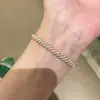Pulseira Twist Toda Cravejada com Diamantes Brilhantes, Estilo Xiaohongshu, de Alta Qualidade, Elegante, Fashion, Luxo Leve, Pulseira Simples com Diamantes Brilhantes