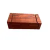 Base de Exhibición Plana de Tres Niveles de Palosanto Rojo Soporte Base de Madera Maciza Estante Inferior Estante de Exhibición de Madera