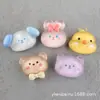 Pinza para el pelo de pelo de conejo Accesorios de resina Funda de teléfono Doraemon Pato Donald Adornos para el pelo DIY Oso pequeño Pollito Materiales hechos a mano Venta al por mayor