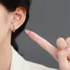 Pendientes de cielo estrellado, sensación de lujo ligero y alta gama, pendientes de plata 925 para mujer, joyería de circonita, pinzas para orejas de estrella con diseño de nicho