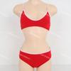 [3 Colores] Chaleco Bikini Retro Hottie Europeo y Americano de Color Contrastante Traje de Baño Sexy de Gama Alta para Vacaciones en Aguas Termales y Playa con Abertura