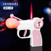 Influencer de Tiktok Creativo Pistola de Madera con Forma de Pez Inflable Encendedor de Moda con Llama Roja y Luces Ambientales Trompo Antiestrés Tendencia