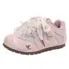 Tenis para Niñas Suela Suave Otoño Moño Estilo Princesa Zapatos Casuales Malla Transpirable Infantil Zapatos Forrest Gump 6-12 Años
