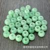 Cuentas redondas apertura 10 mm diámetro 4 mm piedra natural cuentas de agujero grande jade cuentas de posicionamiento rosa azul cuentas de agujero grueso
