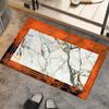 Alfombra de Barro Diatomeas Mármol Simple Transfronteriza Dorado Esmeralda Chapado Absorbente Baño Antideslizante Fácil Cuidado Felpudo Alfombra de Secado Rápido