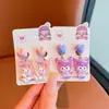 Pinzas para Orejas de Dibujos Animados para Niñas 2025 Nuevos Lindos y Dulces Pendientes sin Perforación Joyería para Niñas Súper Lindos