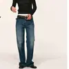 Jeans Retro Micro Flare Feminino Cintura Alta Alto Modelador Boca Larga Calças Longas Diário Trabalho Casual Perna Larga