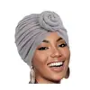 Novo chapéu lenço étnico transfronteiriço para a Amazon, turbante torcido com nó, chapéu pullover feminino liso casual e moderno