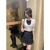 Camisa de Uniforme JK Japonesa Estudiante Cintura Corta Ajustada Adelgazante Estilo Universitario Versátil Dulce Picante Chica Camisa