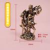 Adornos de Fulu Shouxing Montando Ciervos para Escritorio del Hogar, Decoraciones Estilo Chino Feng Shui, Artesanías de Cobre, Artículos Pequeños para Puestos