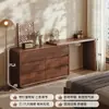 Penteadeira e Cômoda de Madeira Maciça Cuidadosamente Selecionadas, Modelo Novo para Quarto, Mesa de Maquiagem Minimalista Moderna, Armário de Armazenamento de Cabeceira Estilo Meio do Século