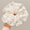 Scrunchie de malha grande estilo coreano para mulheres, acessório de cabelo estilo preguiçoso vintage, elástico para coque, enfeite de cabelo