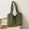 Bolso de mano minimalista de estilo coreano relajado, bolso cruzado casual y chic sin esfuerzo, perfecto para estudiantes universitarios que van a clase temprano por la mañana