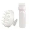 Cepillo de Silicona para Champú del Fabricante en Stock, Cepillo Masajeador para Limpieza del Cuero Cabelludo, Botella de Champú con Dientes, Set de Herramientas para Botella de Tinte para el Cabello