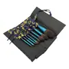 Precio con Descuento Huayang Set de 12 Pinceles de Maquillaje Celebridad de Internet 8 Pinceles Pequeños de Uva Índigo Azul Perlado