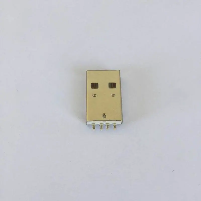 USB-A180度焊线式公头