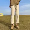 Pantalones hasta el tobillo para hombre de verano delgados para hombre de secado rápido seda de hielo estilo japonés sueltos rectos casuales