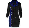 2025 AliExpress estação independente comércio exterior outono e inverno moda feminina xadrez costura botões decorativos suéter de quadril