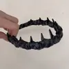 Faixa de Cabelo Grossa Estilo Coreano com Estampa Xadrez, Coroa Alta com Dentes Antiderrapantes para Mulheres, Outono e Inverno 2025, Novo para Uso Diário