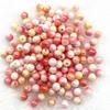 Cuentas redondas de color sólido Mabei de 4/6/8/10 mm, material para abalorios hechos a mano DIY, cadena para teléfono móvil, pulsera, accesorios de joyería